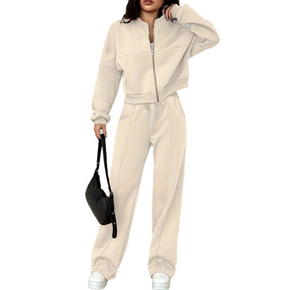 Chic outfit: Vest og bukser med vide ben