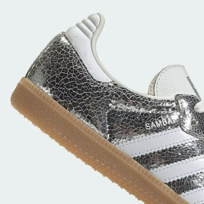 Sneakers "Chrome" — Cuir Métallisé & Effet Craquelé