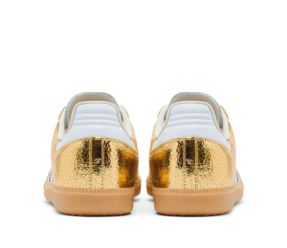 Sneakers "Chrome" — Cuir Métallisé & Effet Craquelé